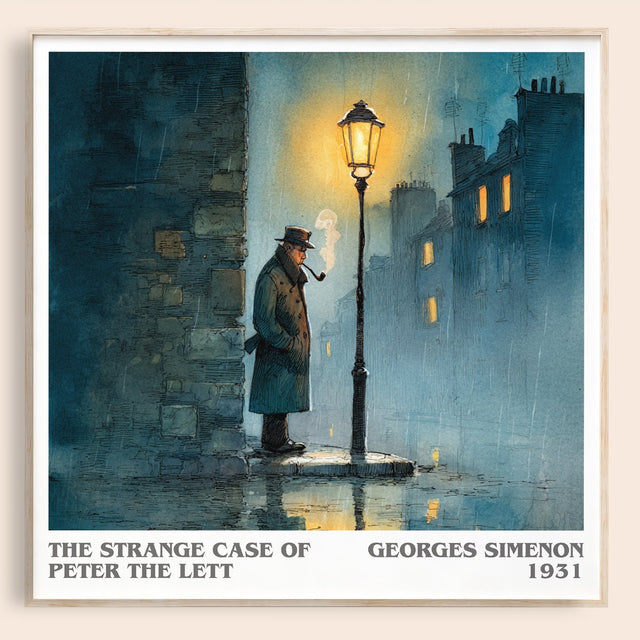 Strange Case of Peter the Lett Literary Art Print by Georges Simenon
