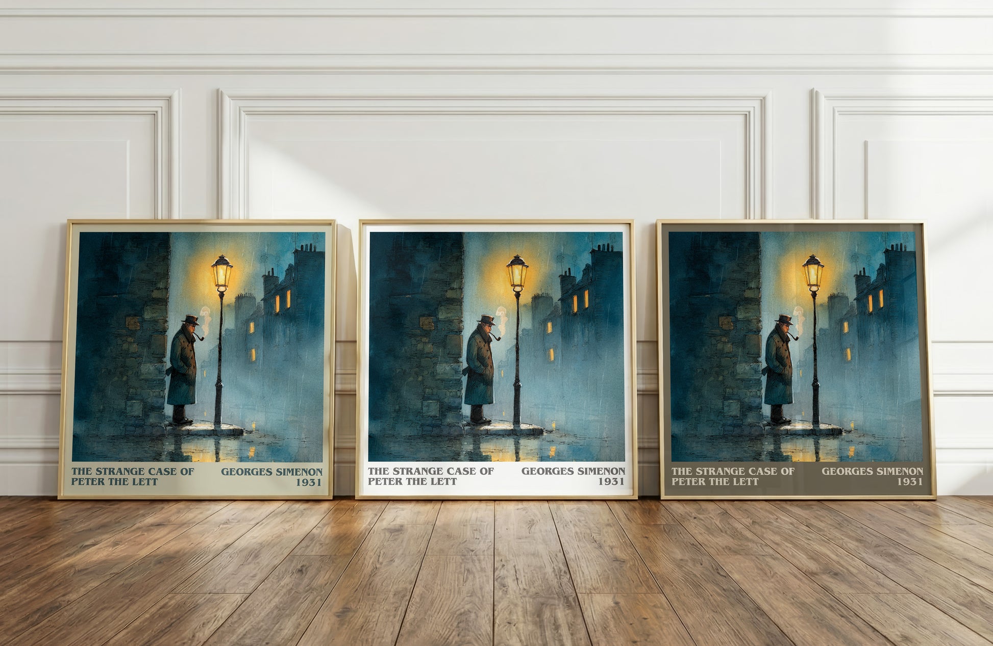 The Strange Case of Peter the Lett literary print framed by window – literary home decor