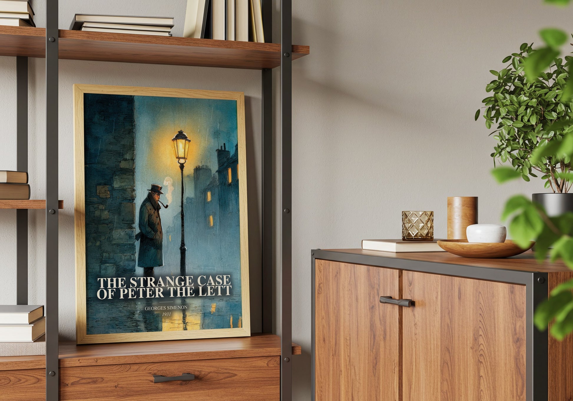The Strange Case Of Peter The Lett book watercolour illustration paper finish options – matte satin gloss
