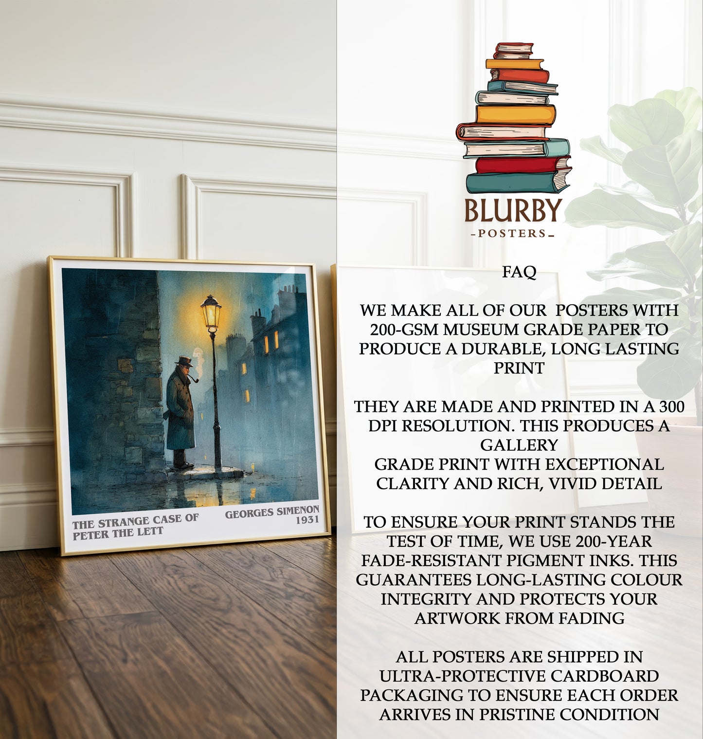 Strange Case of Peter the Lett Literary Art Print by Georges Simenon