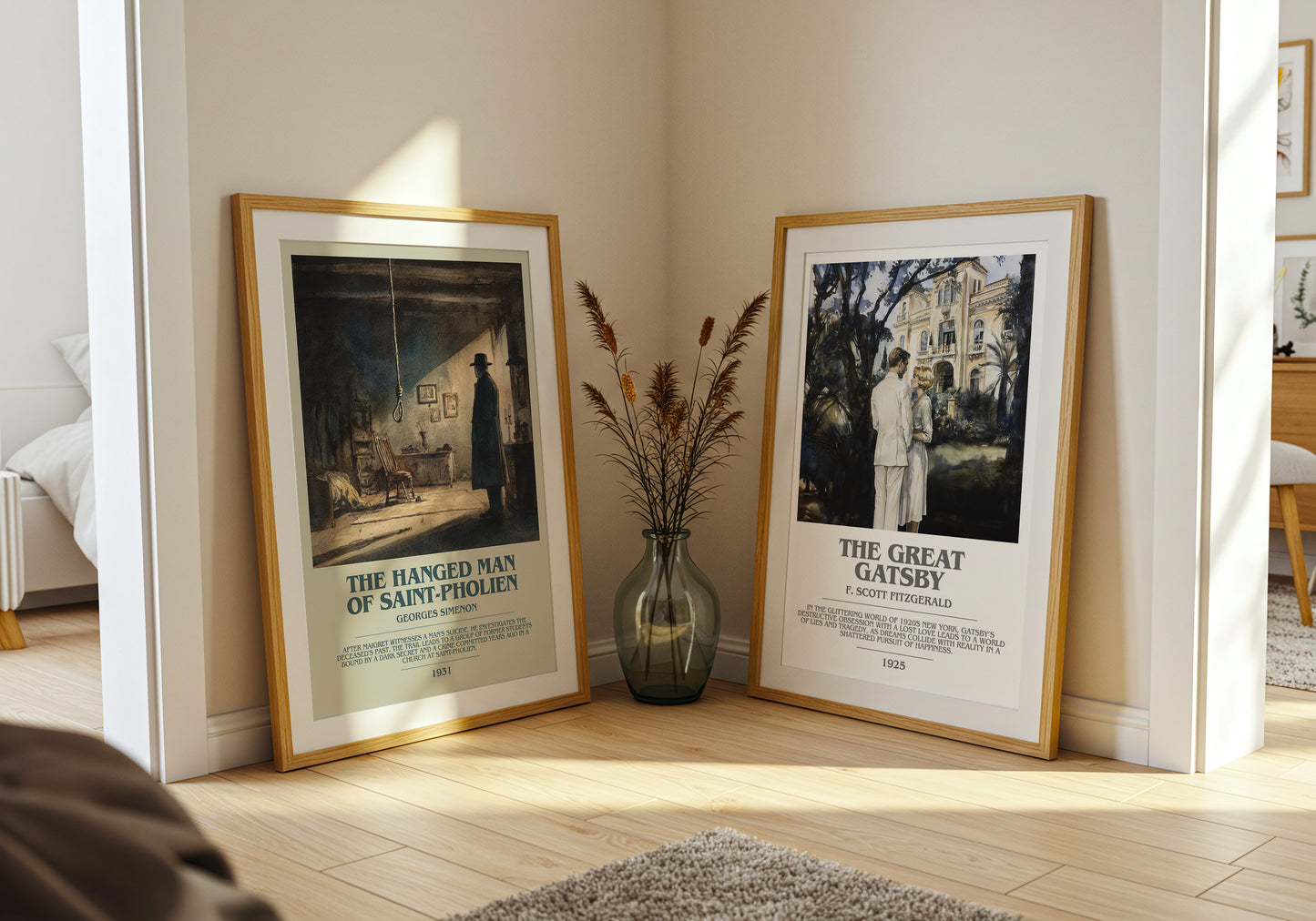 The Hanged Man Of Saint-Pholien bookish book poster framed on wall – fantasy wall art