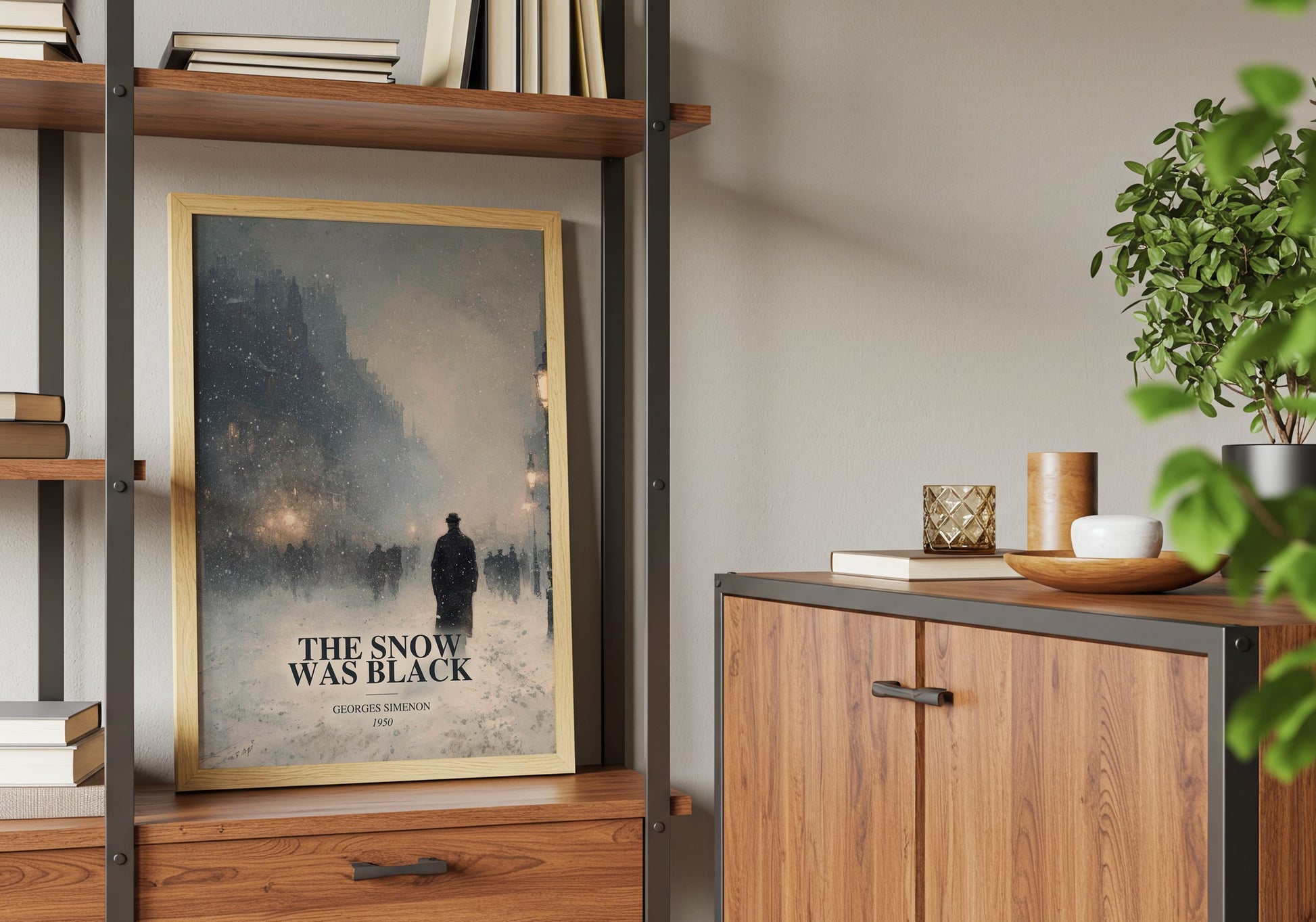 The Snow Was Black book watercolour illustration paper finish options – matte satin gloss