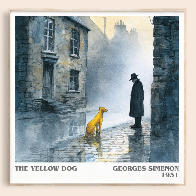 The Yellow Dog Literary Art Print by Georges Simenon