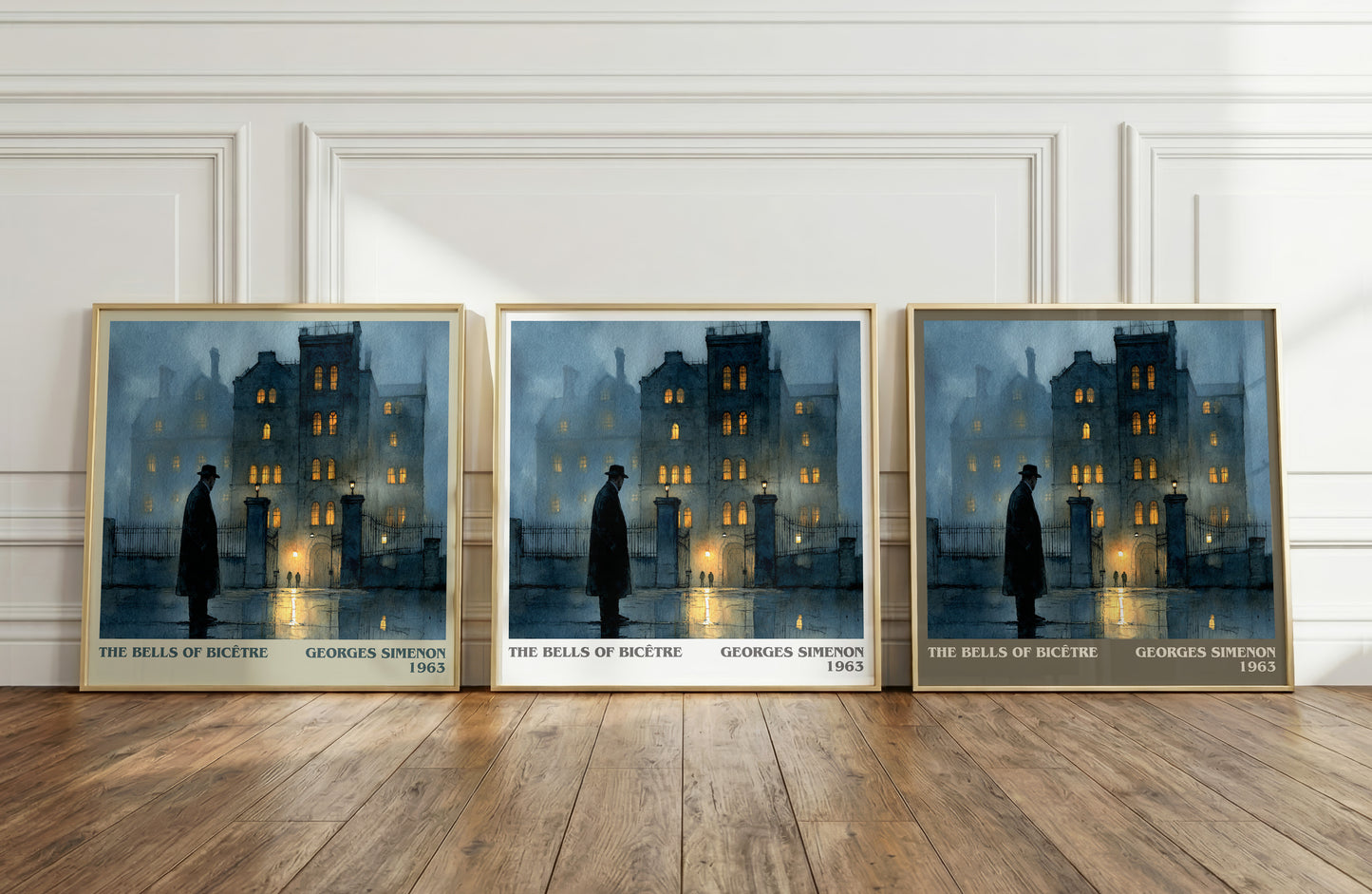 The Bells of Bicêtre literary print framed by window – literary home decor