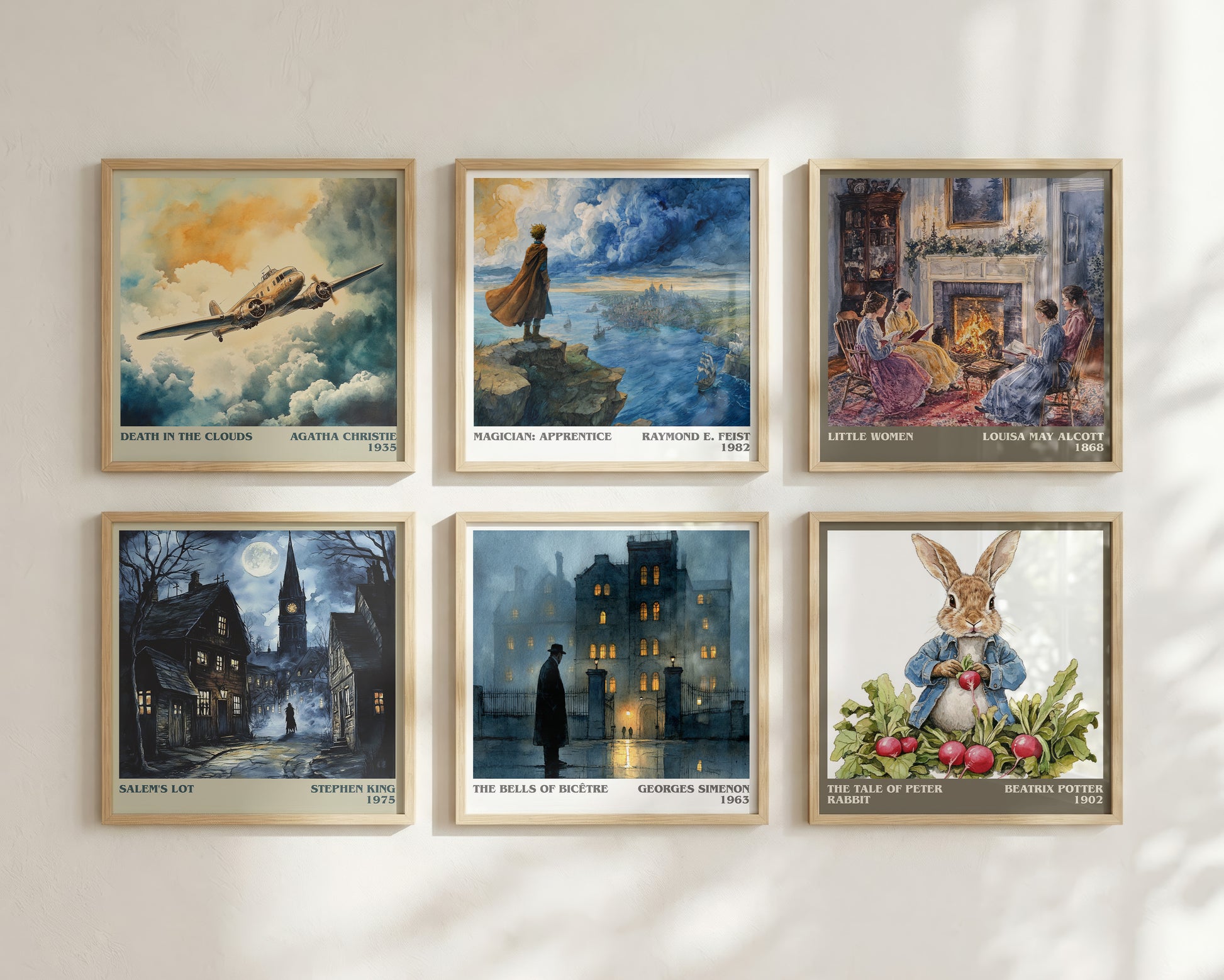 The Bells of Bicêtre literary book poster framed on wall – crime wall art