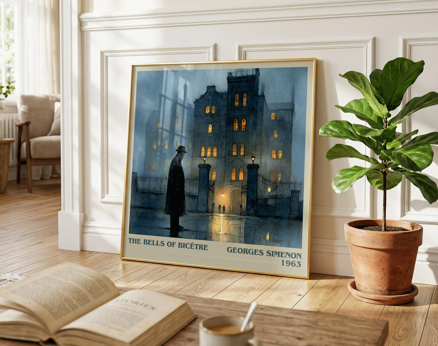 The Bells of Bicêtre literary poster paired in gallery wall – literary art prints