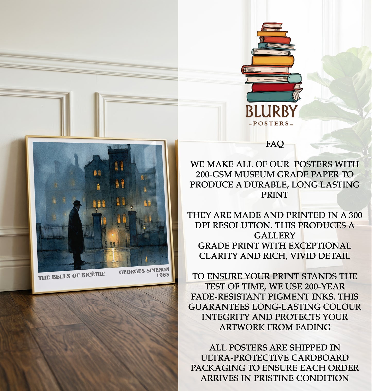 The Bells of Bicêtre Literary Art Print by Georges Simenon