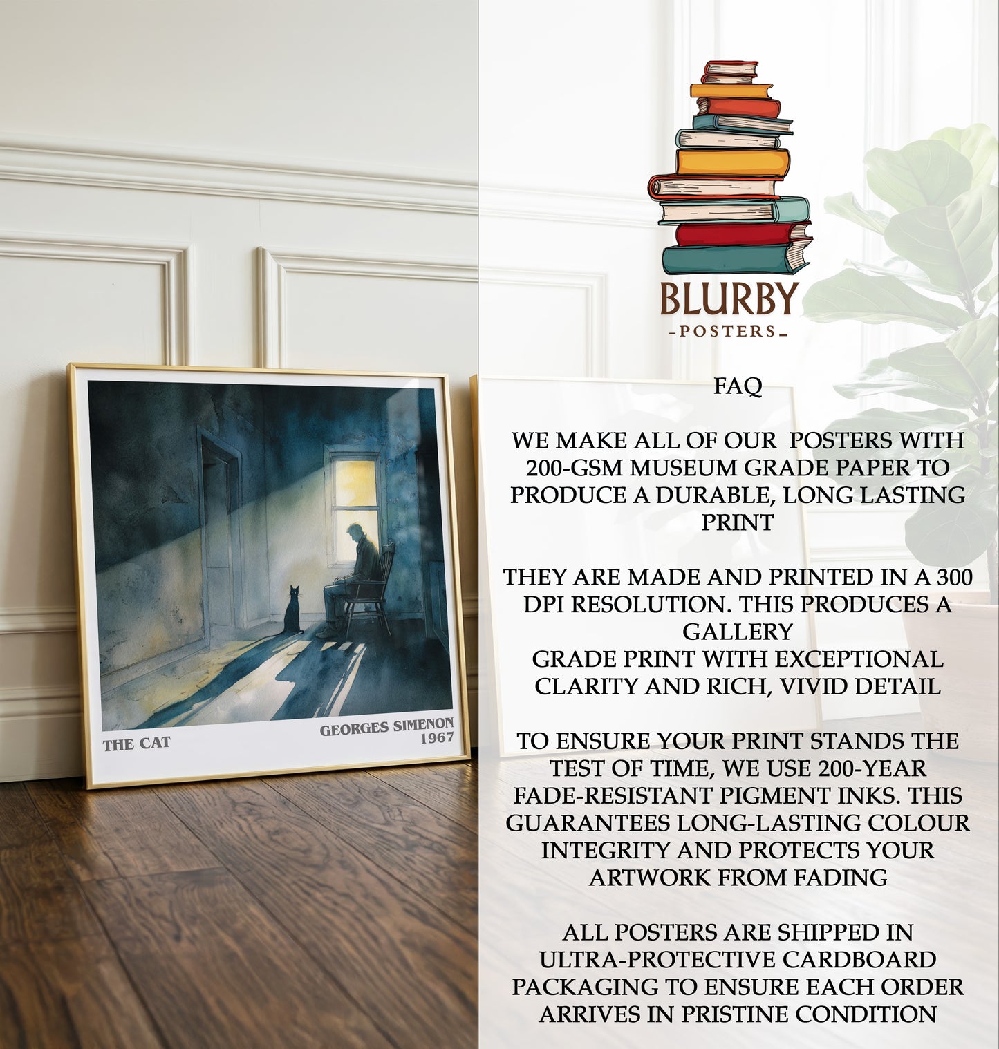 The Cat Literary Art Print by Georges Simenon