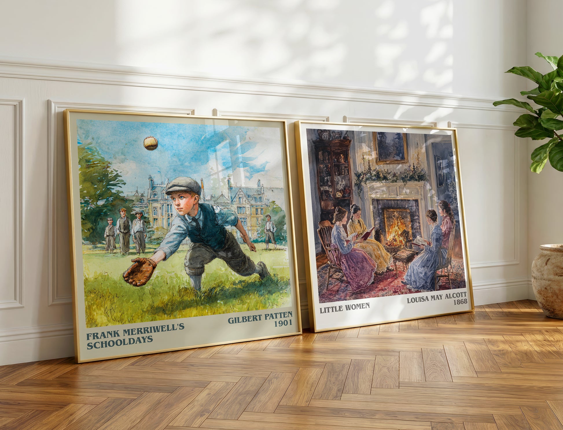 Frank Merriwell's Schooldays book poster packaging – museum-quality print rolled in protective tube