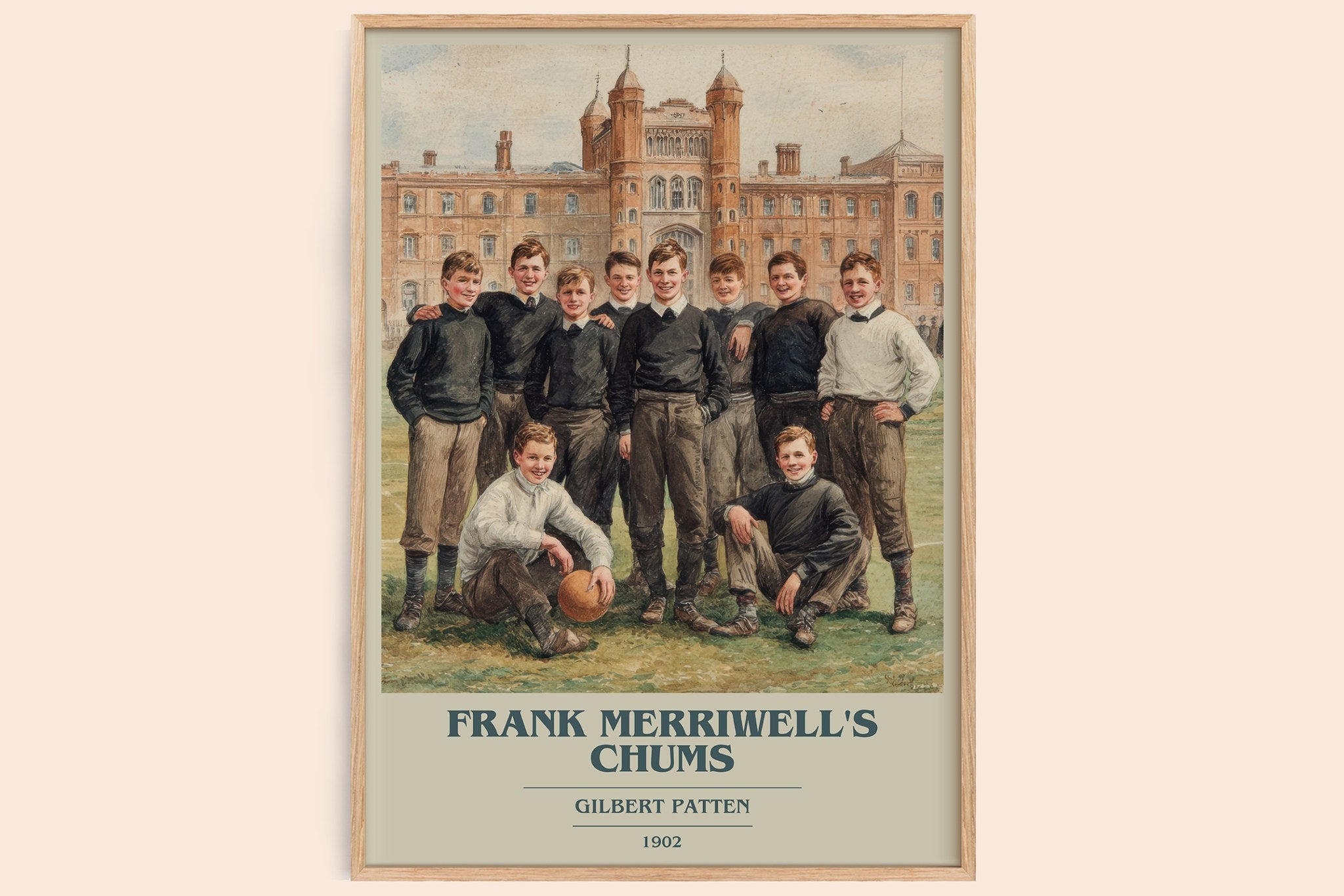 Frank Merriwell's Chums Book Cover Poster by Gilbert Patten