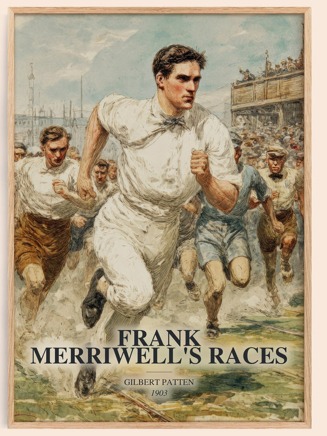 Frank Merriwell'S Races Book Watercolour Illustration by G. Patten