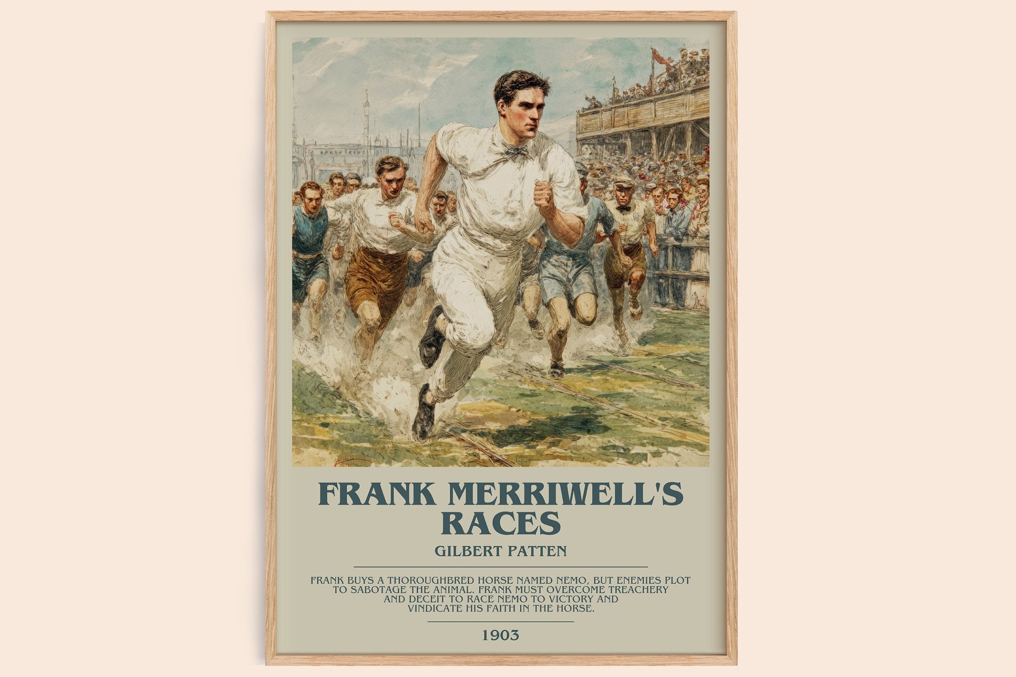 Frank Merriwell's Races Bookish Wall Art by Gilbert Patten