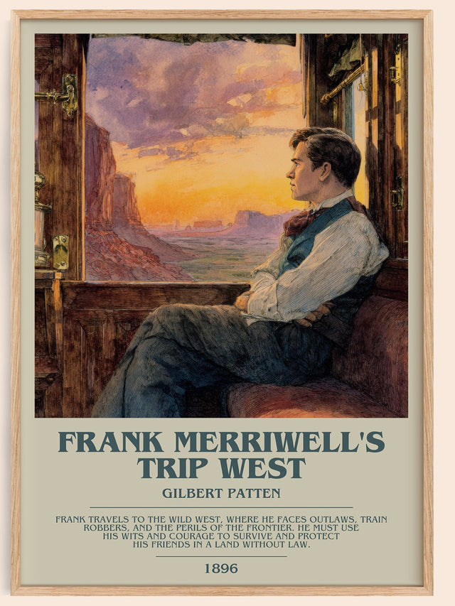 Frank Merriwell's Trip West Bookish Wall Art by Gilbert Patten