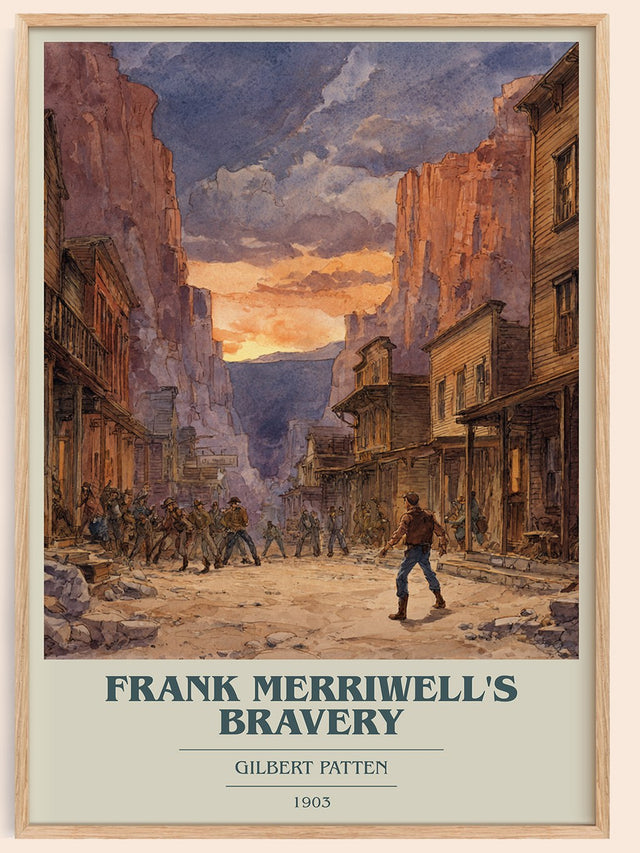 Frank Merriwell's Bravery Book Cover Poster by Gilbert Patten