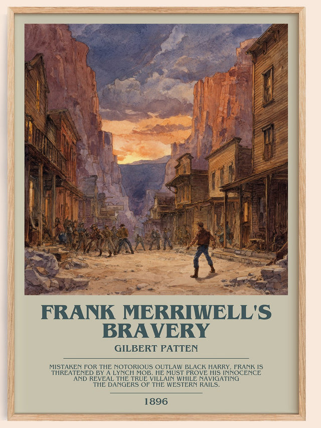 Frank Merriwell's Bravery Bookish Wall Art by Gilbert Patten