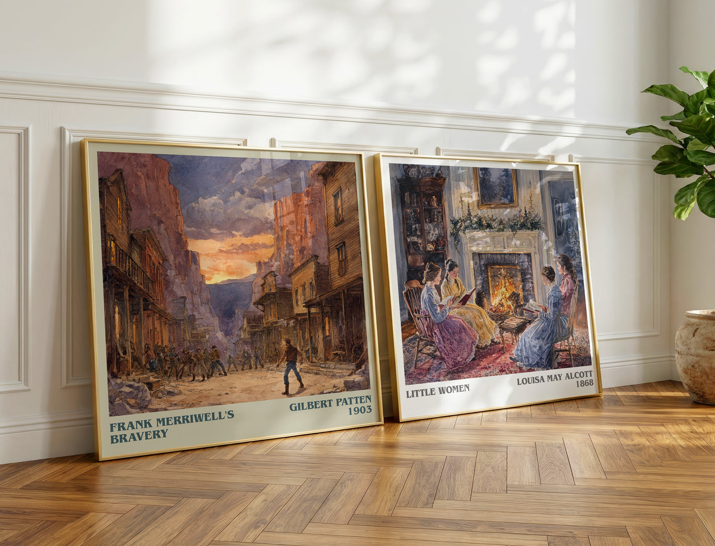Frank Merriwell's Bravery book poster packaging – museum-quality print rolled in protective tube