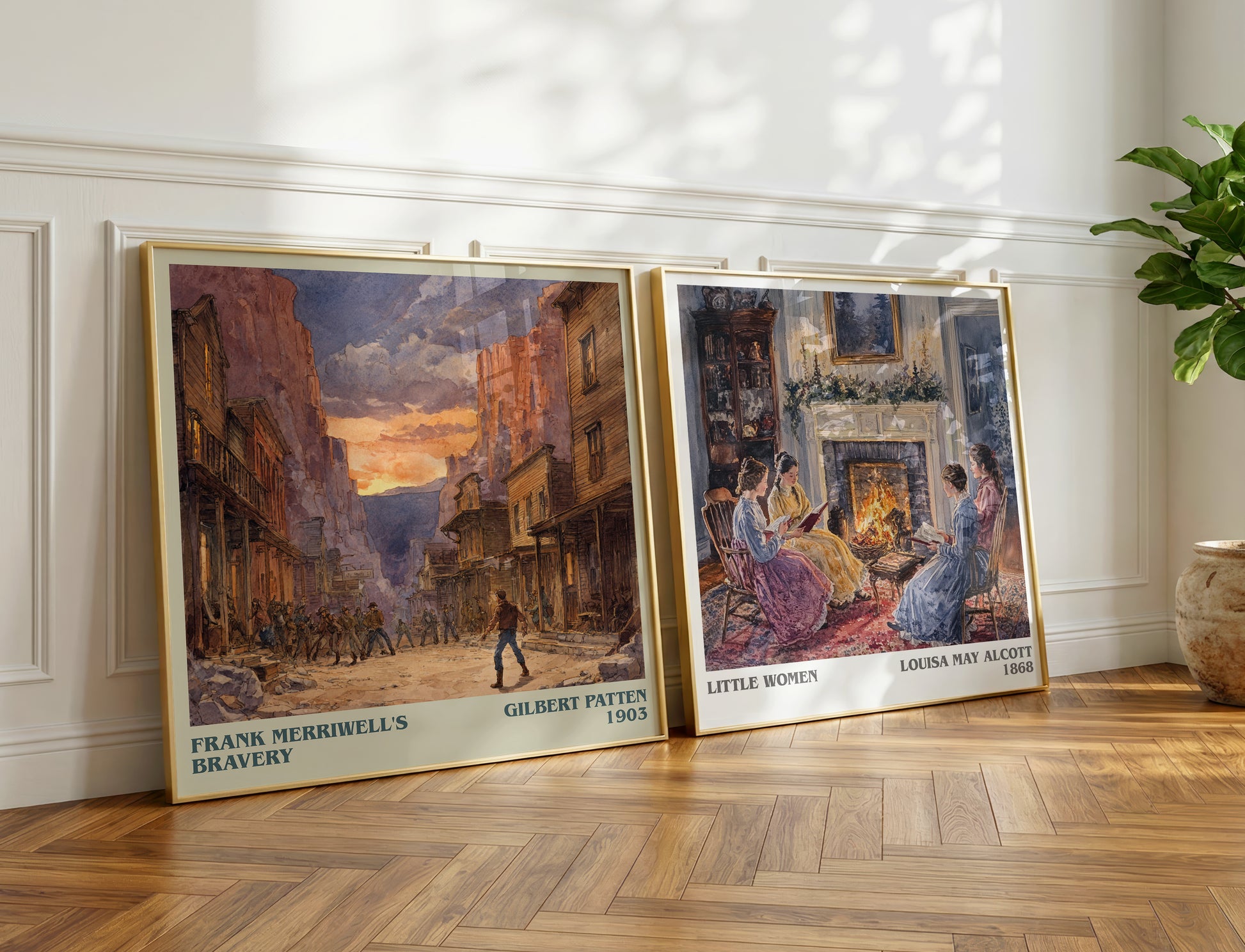 Frank Merriwell's Bravery book poster packaging – museum-quality print rolled in protective tube