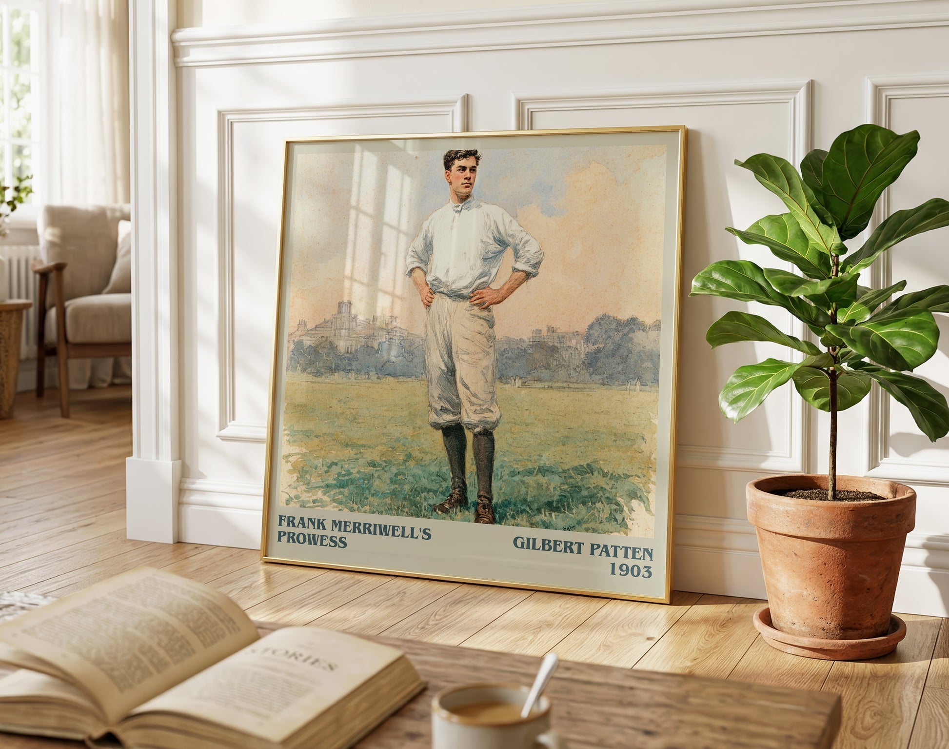 Frank Merriwell's Prowess literary poster paired in gallery wall – literary art prints