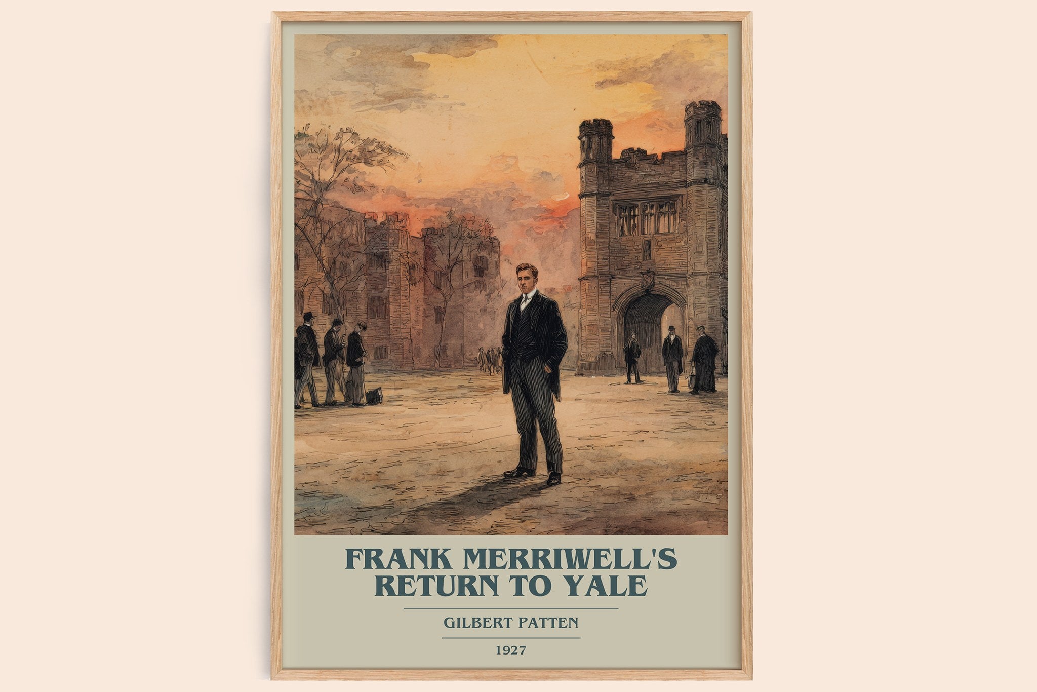 Frank Merriwell's Return To Yale Book Cover Poster by Gilbert Patten