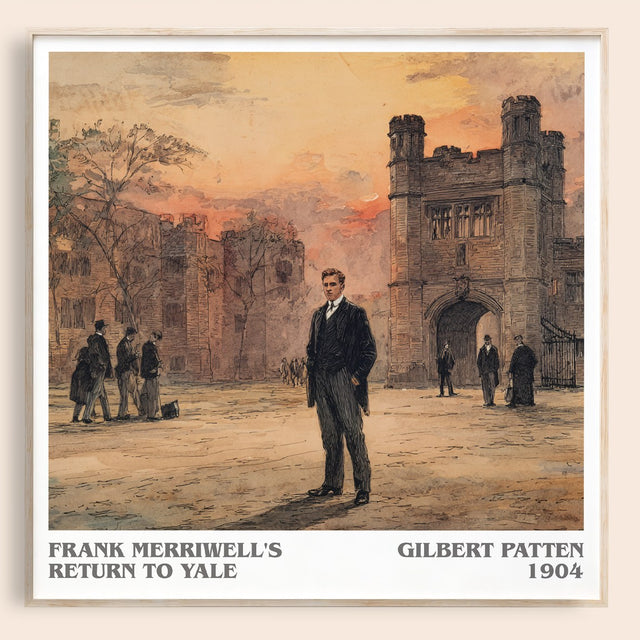 Frank Merriwell's Return To Yale Literary Art Print by Gilbert Patten