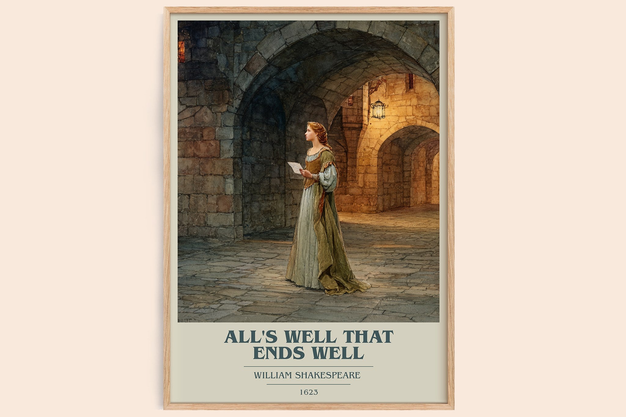 All's Well That Ends Well Book Cover Poster by William Shakespeare