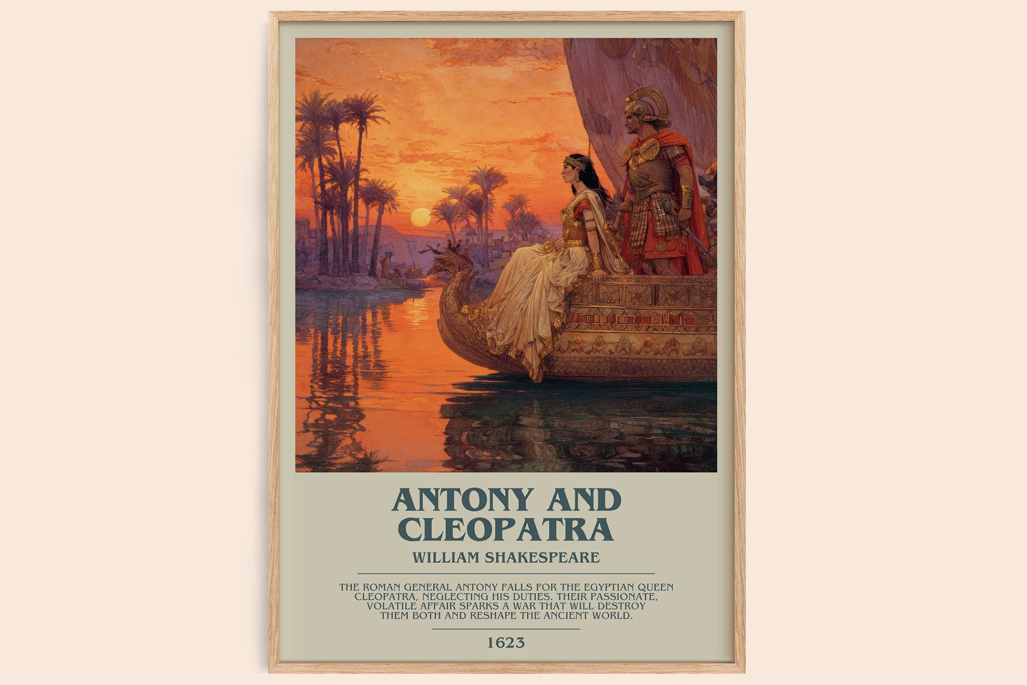 Antony and Cleopatra Bookish Wall Art by William Shakespeare