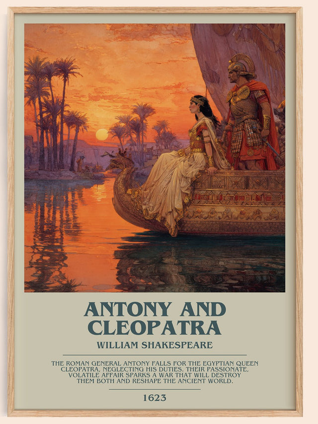 Antony and Cleopatra Bookish Wall Art by William Shakespeare