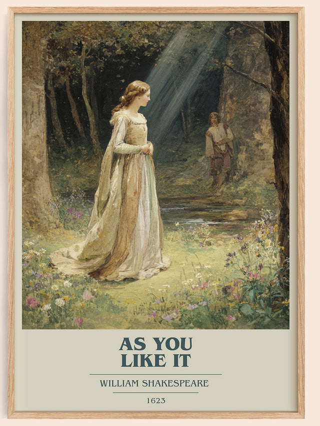 As You Like It Book Cover Poster by William Shakespeare
