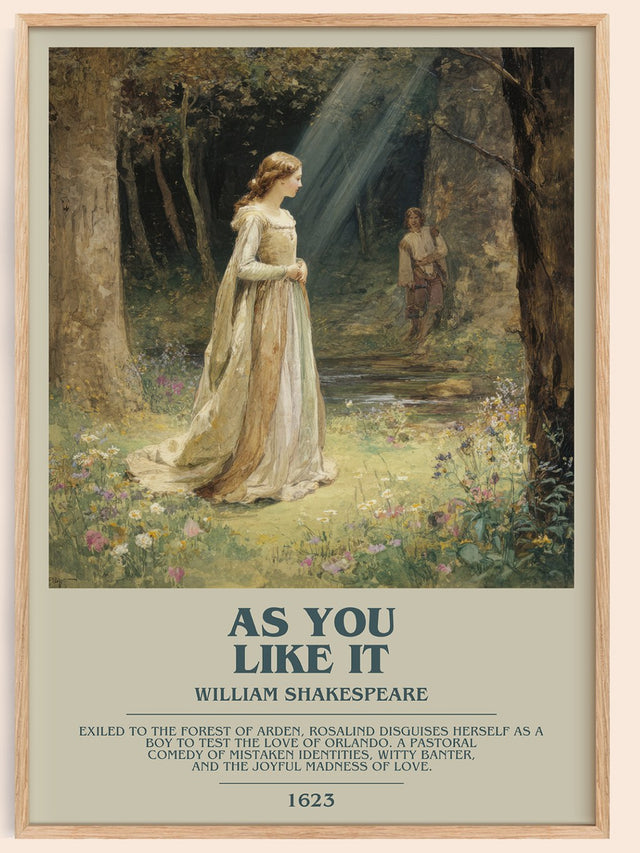 As You Like It Bookish Wall Art by William Shakespeare