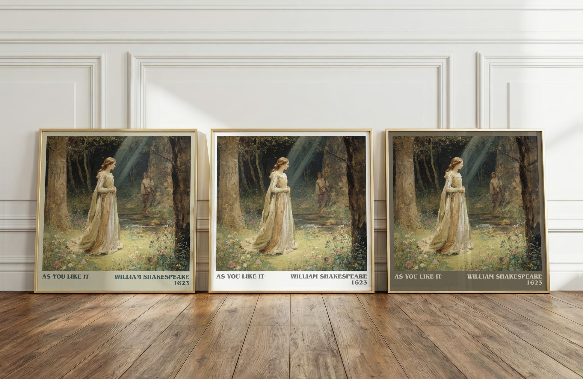 As You Like It literary print framed by window – literary home decor