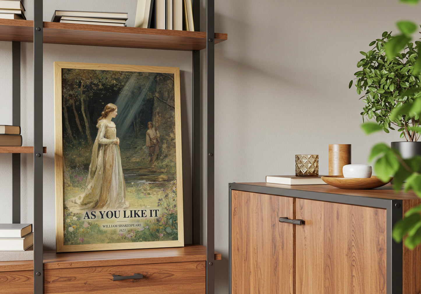 As You Like It book watercolour illustration paper finish options – matte satin gloss