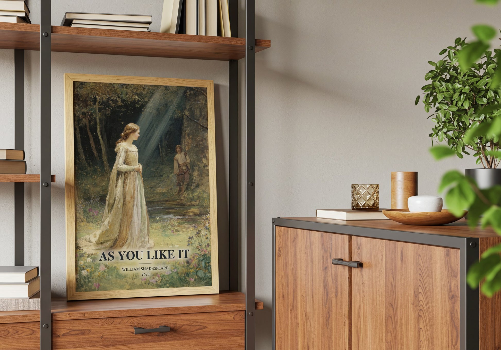 As You Like It book watercolour illustration paper finish options – matte satin gloss