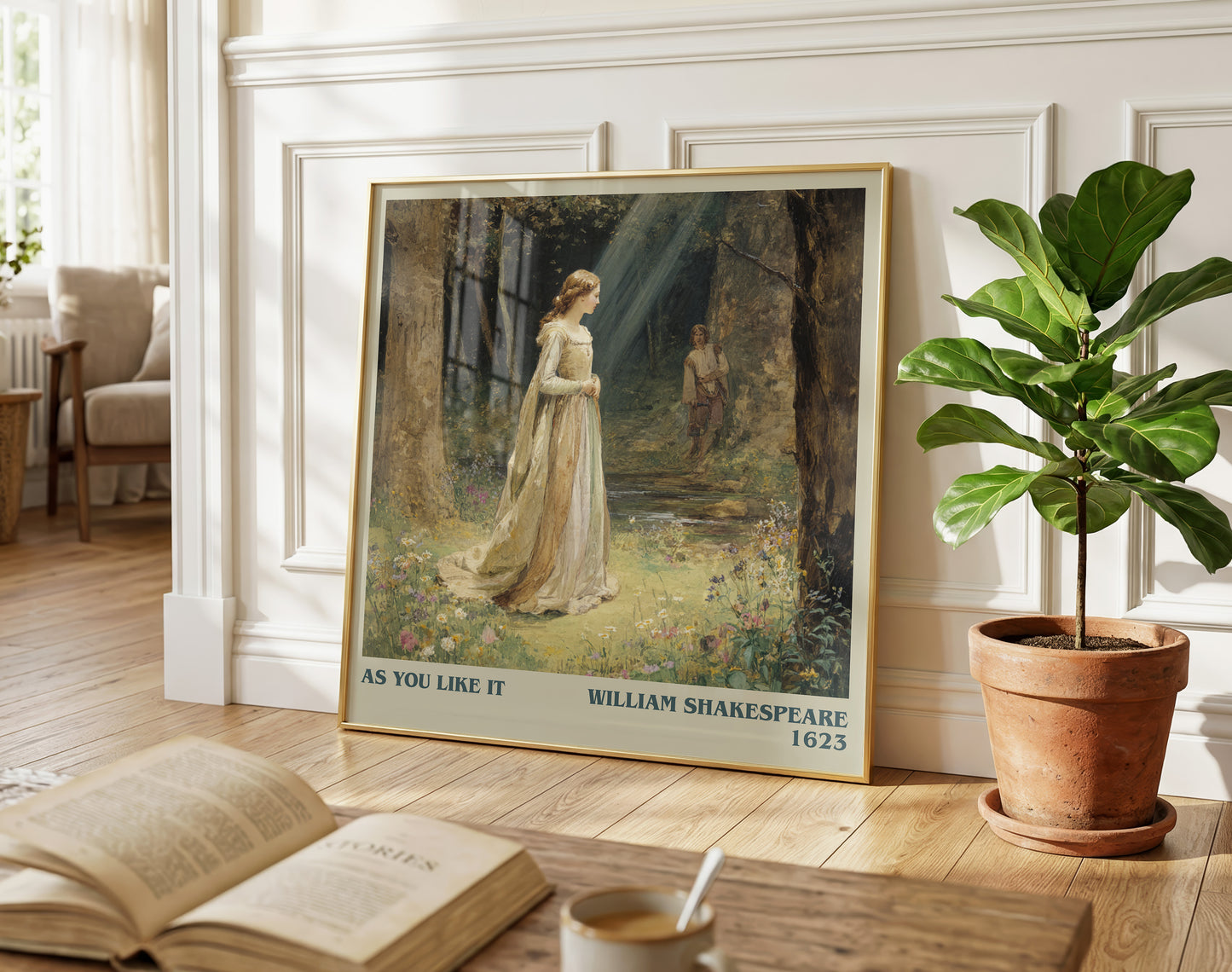 As You Like It literary poster paired in gallery wall – literary art prints