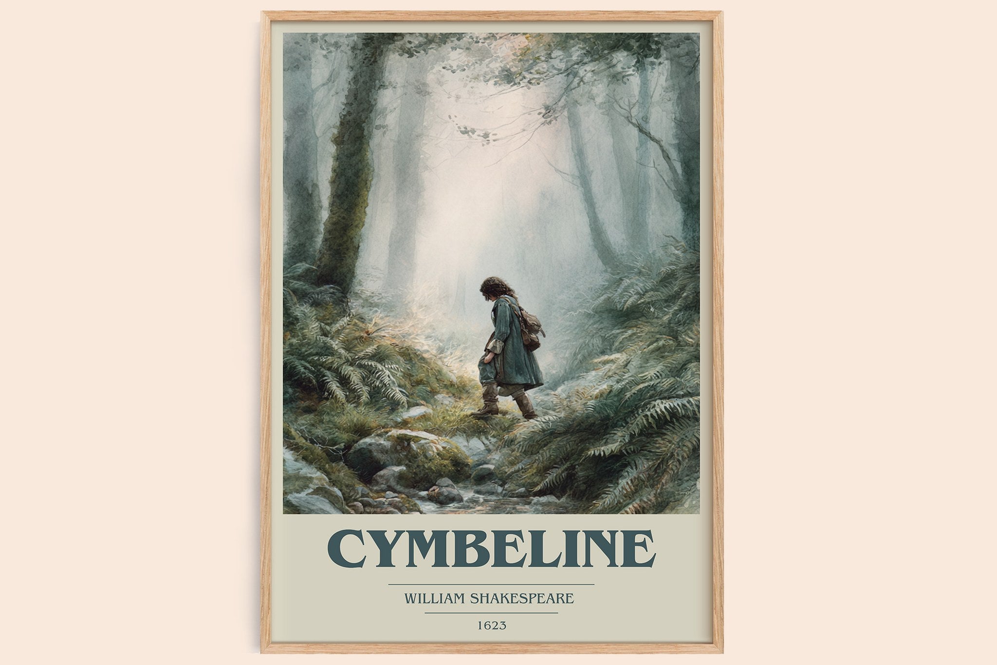 Cymbeline Book Cover Poster by William Shakespeare