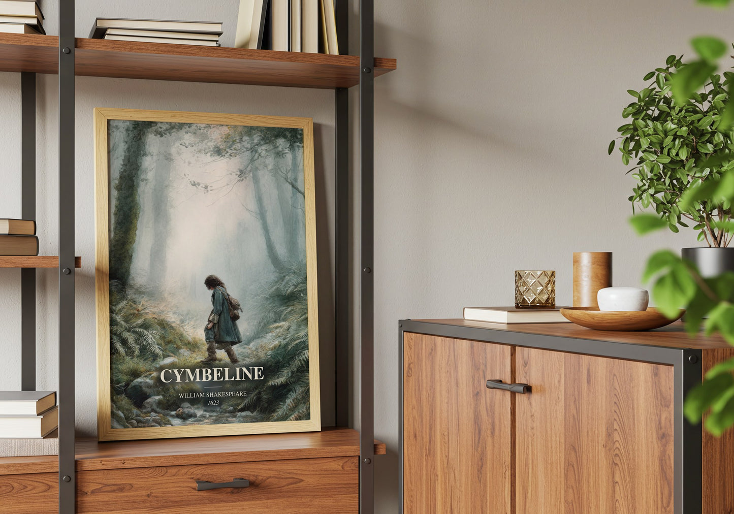 Cymbeline book watercolour illustration paper finish options – matte satin gloss