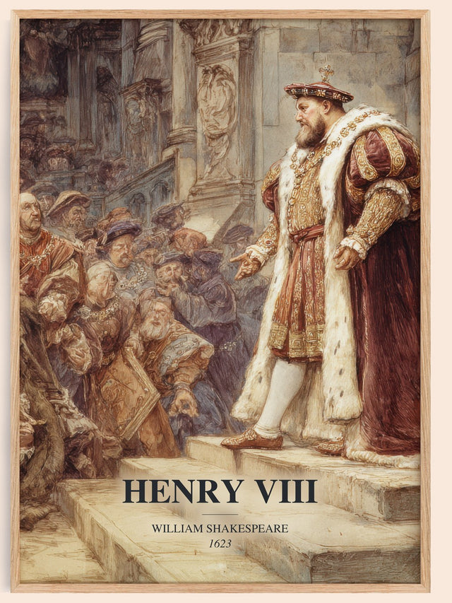 Henry Viii Book Watercolour Illustration by William Shakespeare