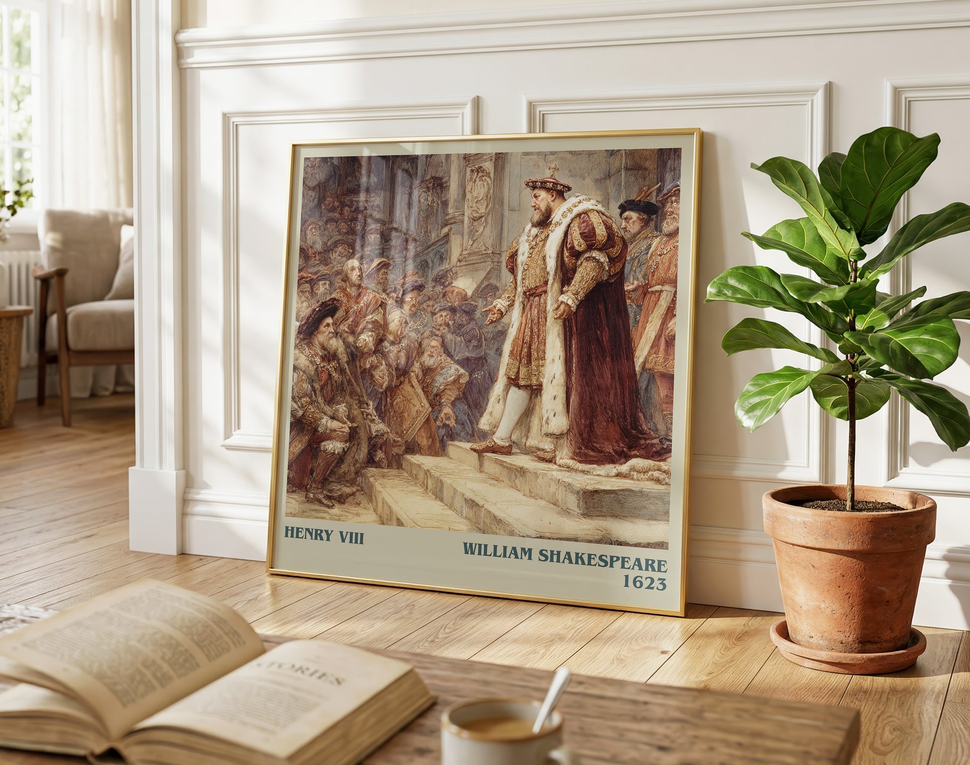 Henry Viii literary poster paired in gallery wall – literary art prints