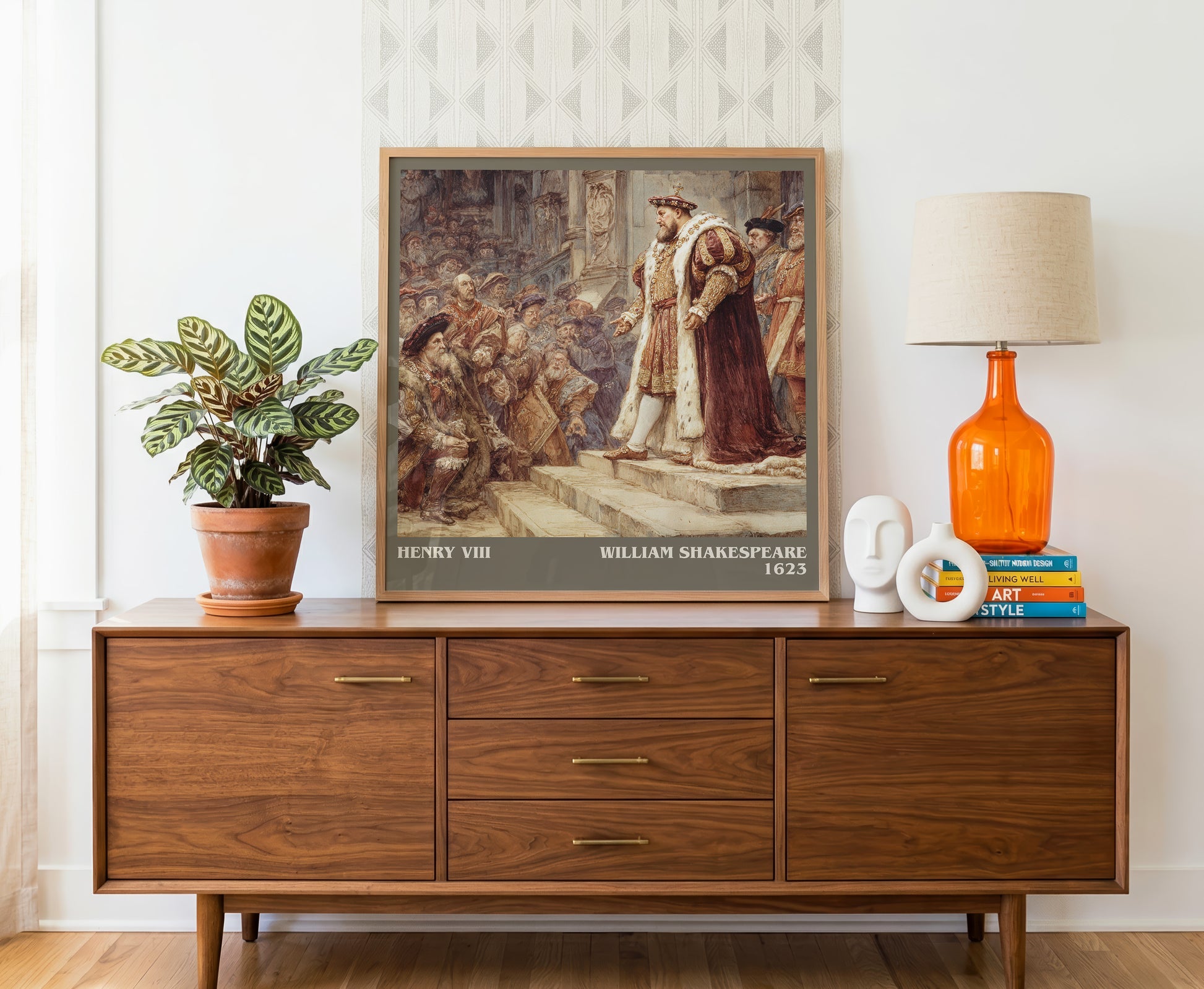 Henry Viii literary literary print detail – William Shakespeare book art