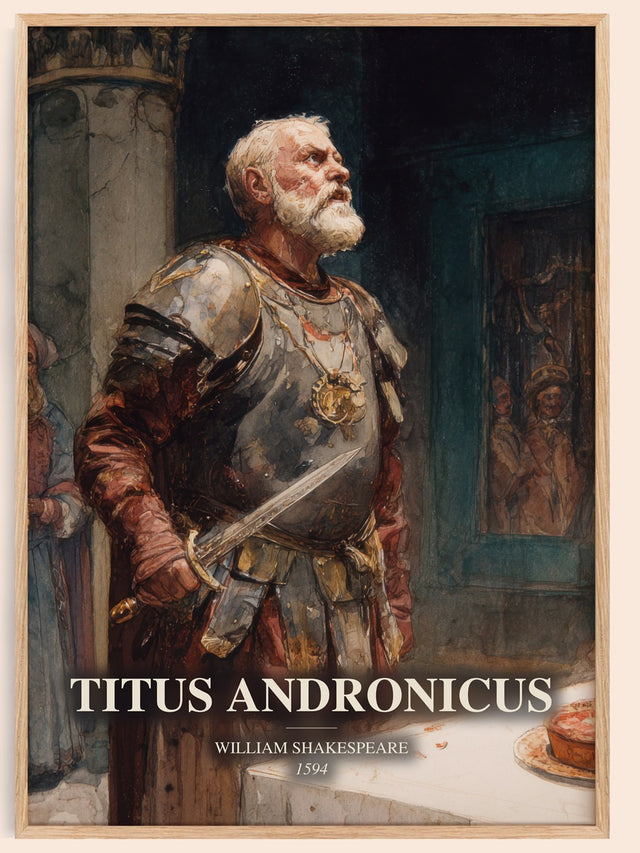 Titus Andronicus Book Watercolour Illustration by William Shakespeare