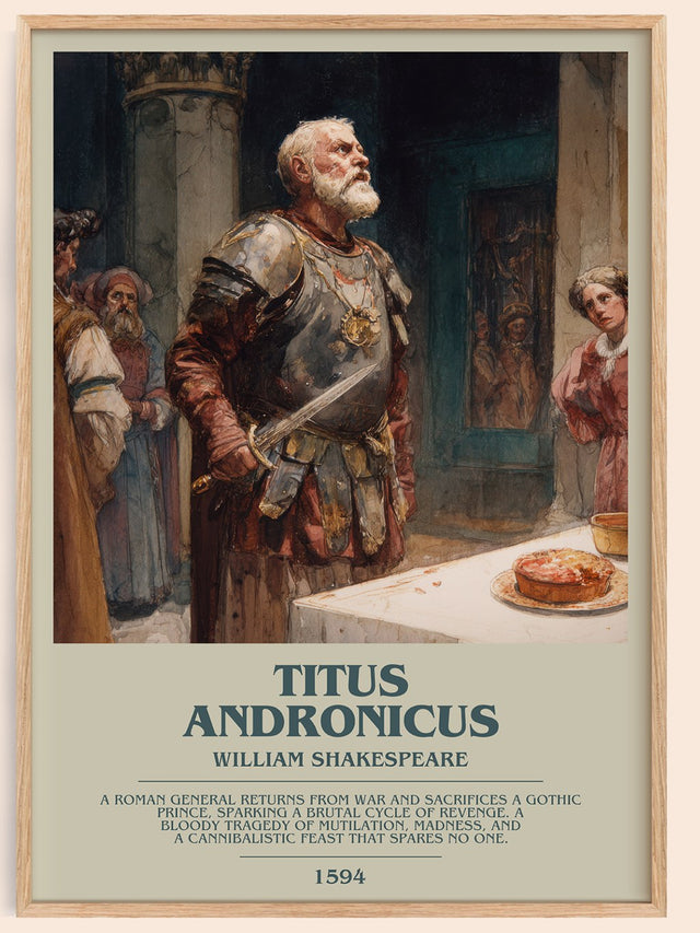 Titus Andronicus Bookish Wall Art by William Shakespeare