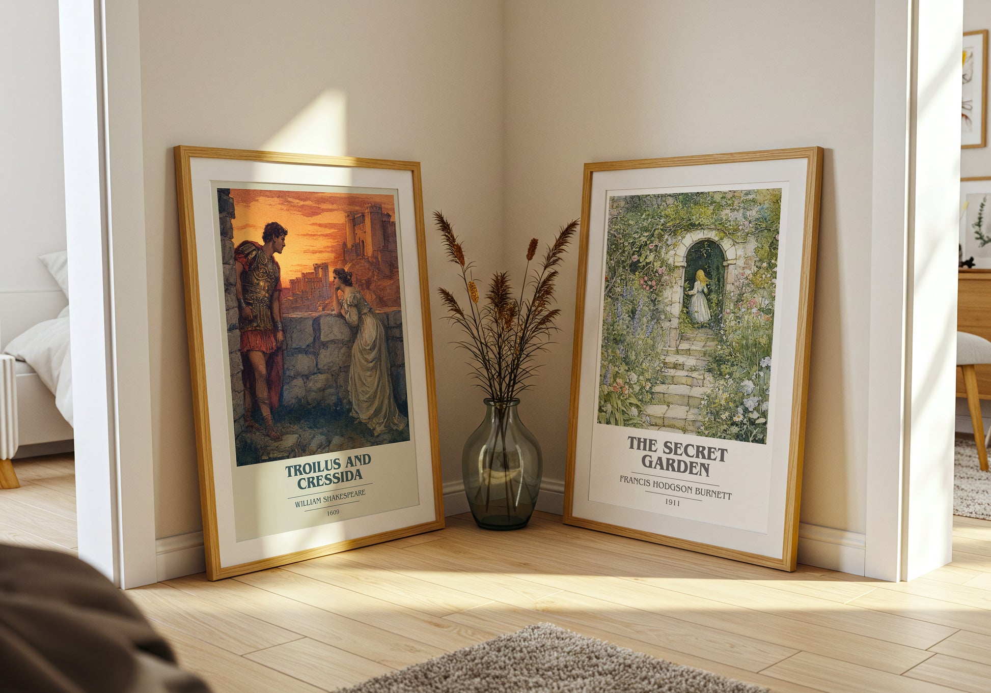 Troilus and Cressida book cover book poster framed on wall – classic literature wall art