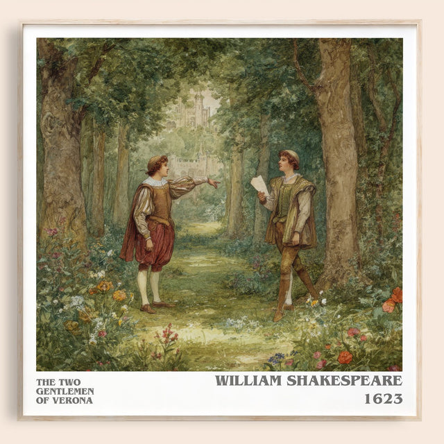 The Two Gentlemen of Verona Literary Art Print by William Shakespeare