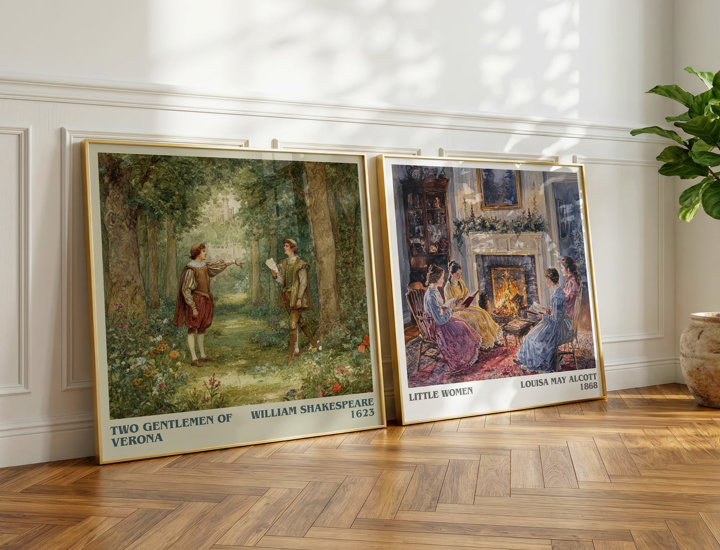 The Two Gentlemen of Verona book poster packaging – museum-quality print rolled in protective tube