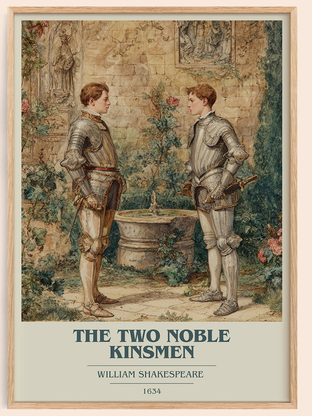 The Two Noble Kinsmen Book Cover Poster by William Shakespeare
