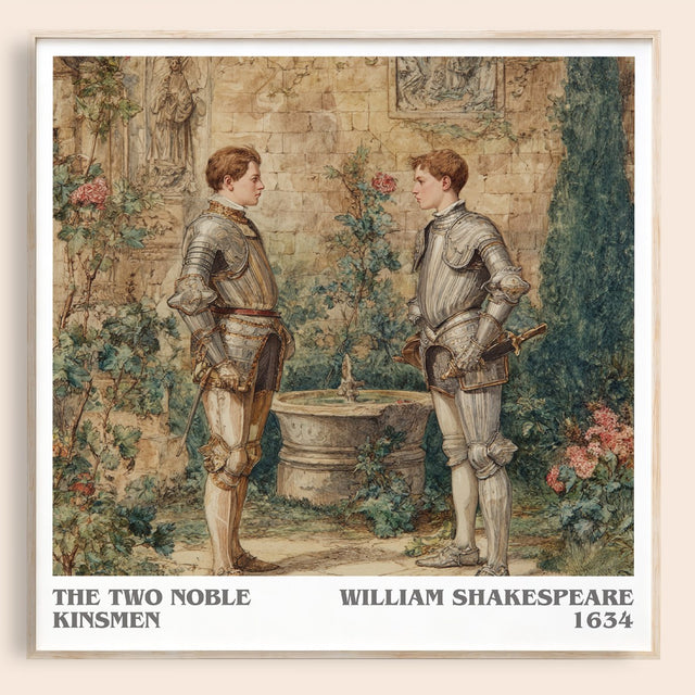 The Two Noble Kinsmen Literary Art Print by William Shakespeare