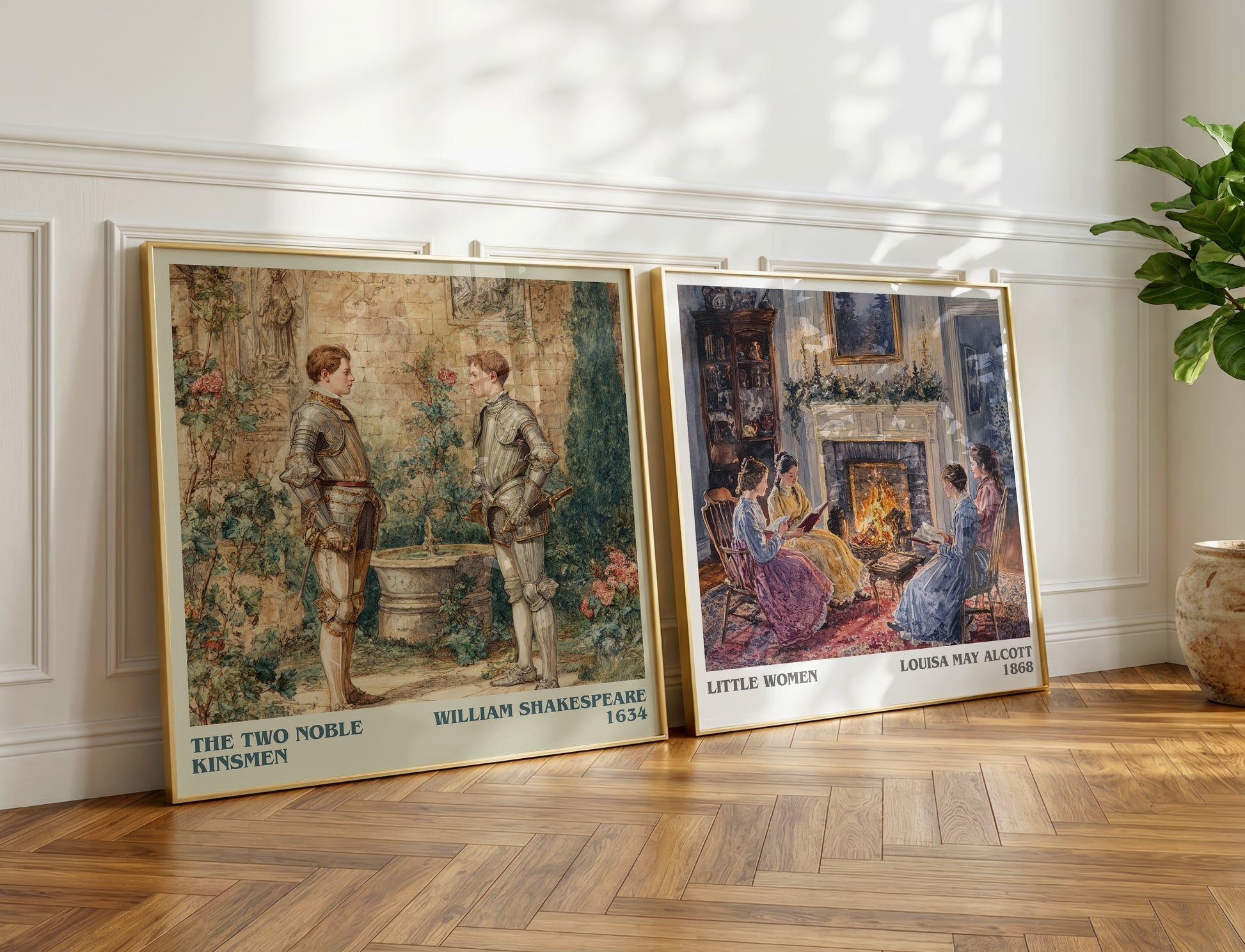 The Two Noble Kinsmen book poster packaging – museum-quality print rolled in protective tube