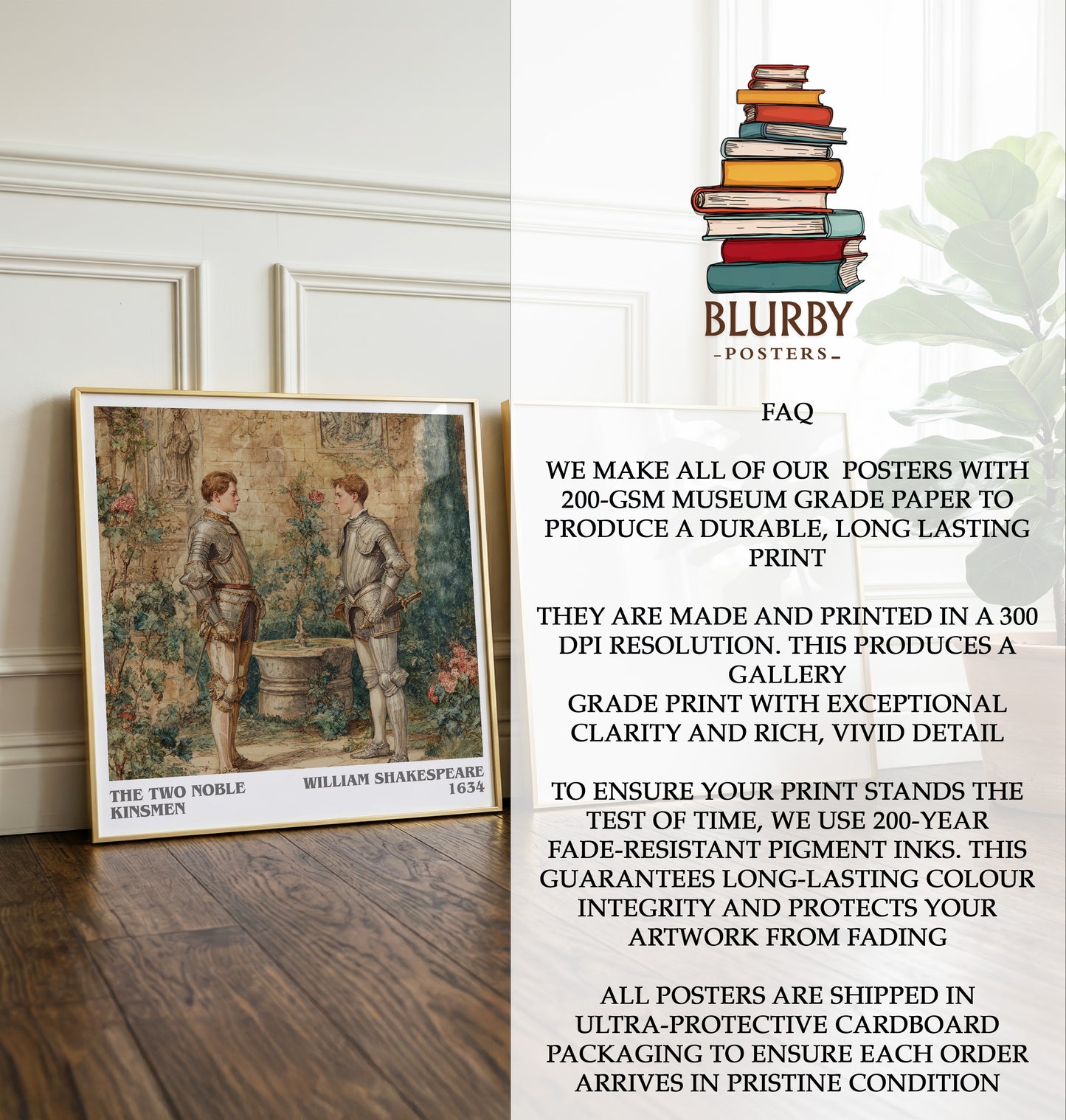 The Two Noble Kinsmen Literary Art Print by William Shakespeare