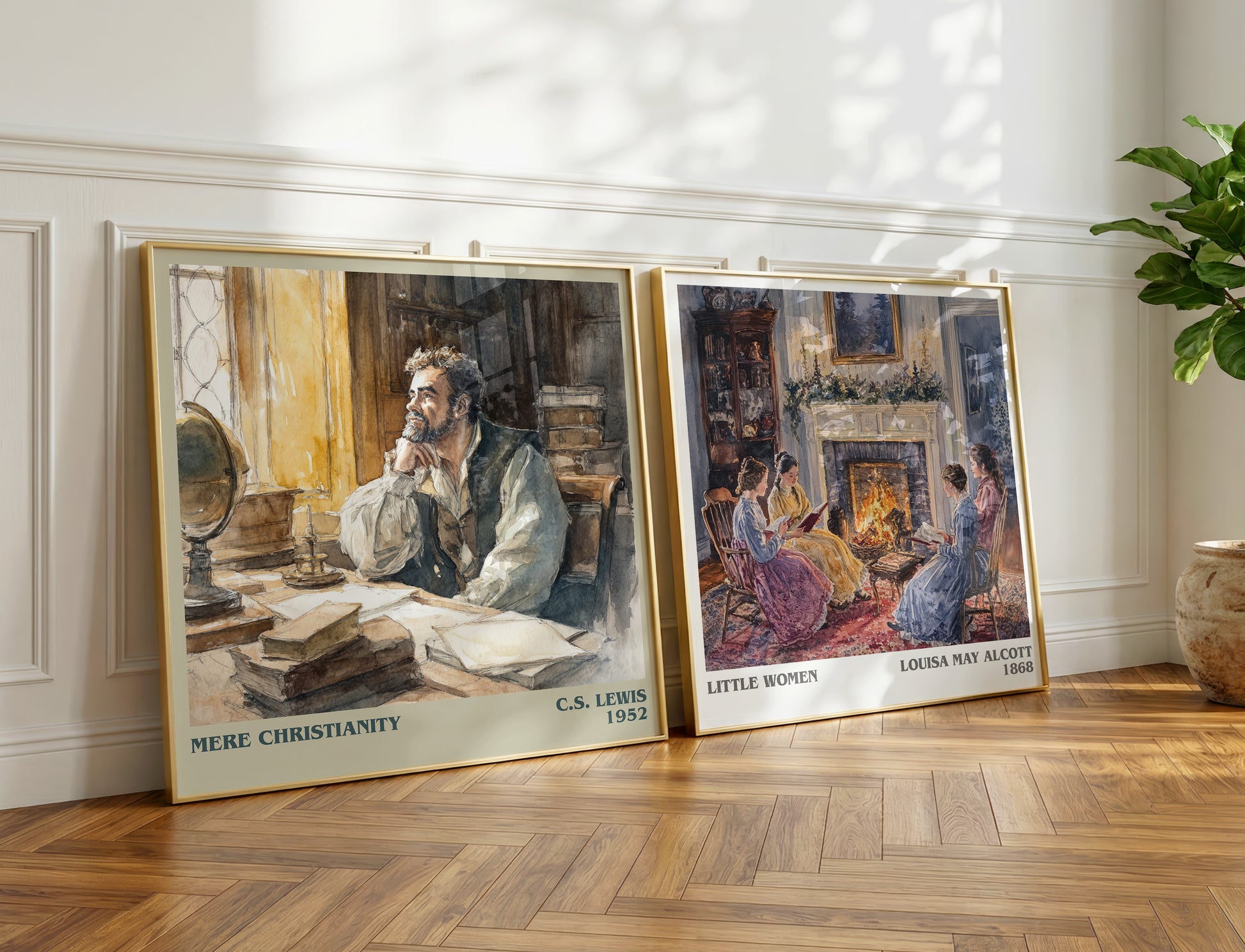 Mere Christianity book poster packaging – museum-quality print rolled in protective tube