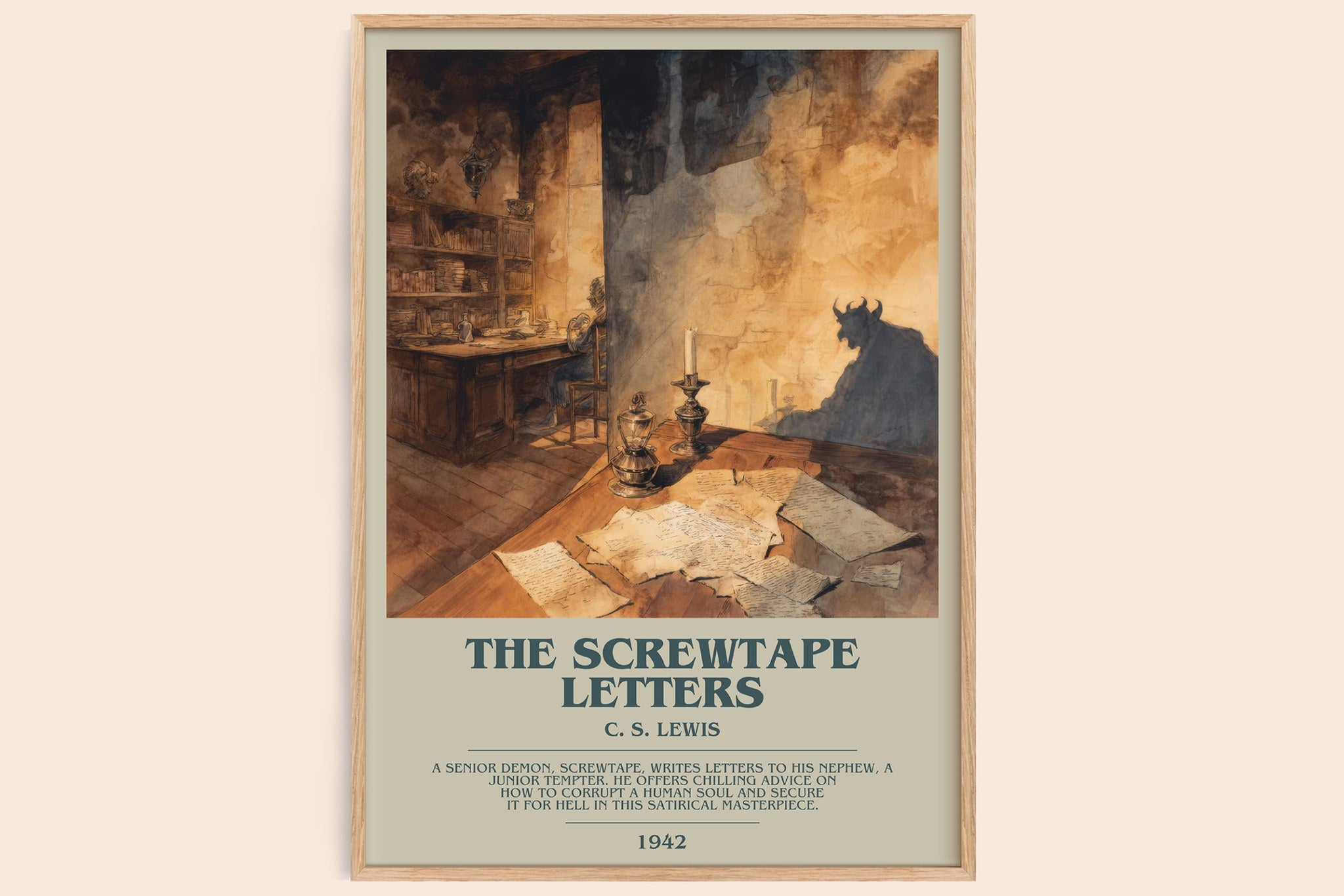 The Screwtape Letters Bookish Wall Art by C. S. Lewis