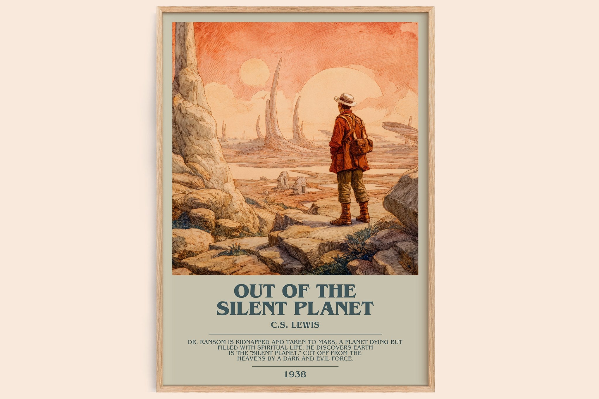 Out of the Silent Planet Bookish Wall Art by C.S. Lewis